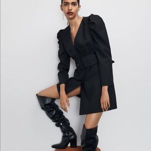 Zara Black Blazer Dress